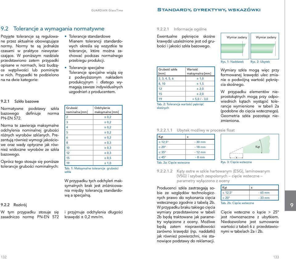1 Szkło bazowe Normatywne podstawy szkła bazowego definiuje norma PN-EN 572. Norma te zawieraja maksymalne odchylenia nominalnej grubości różnych wyrobów szklanych.