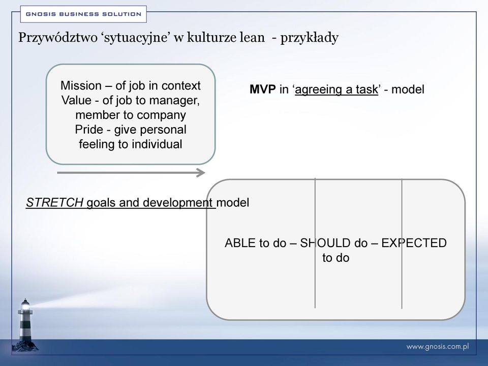 give personal feeling to individual MVP in agreeing a task - model