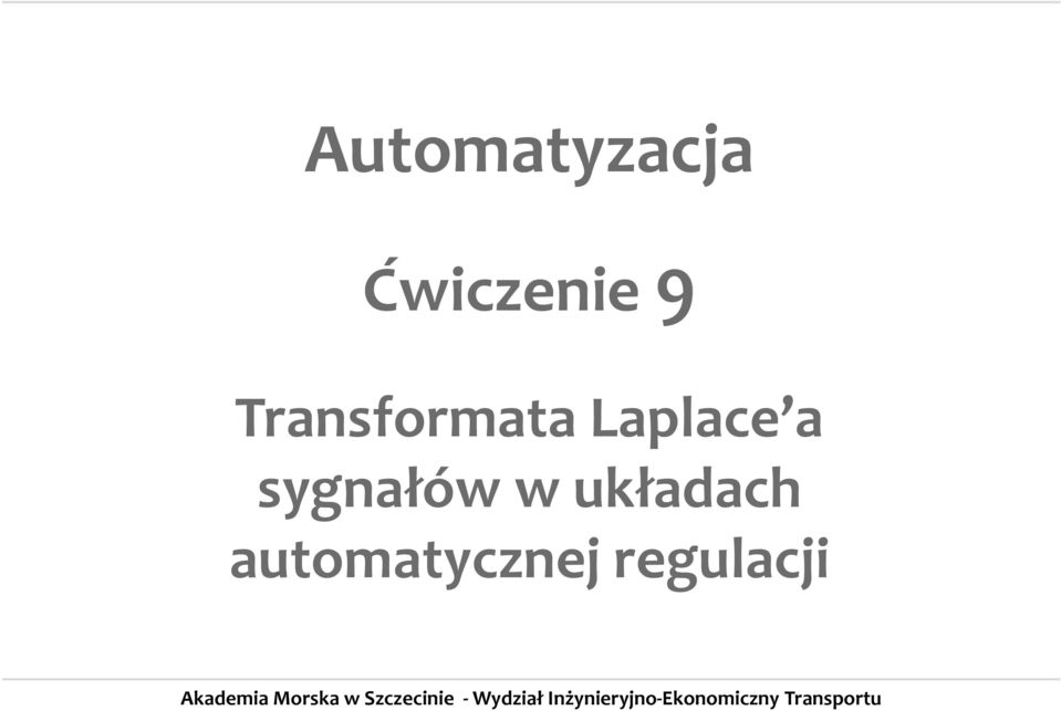 Transformata Laplace a