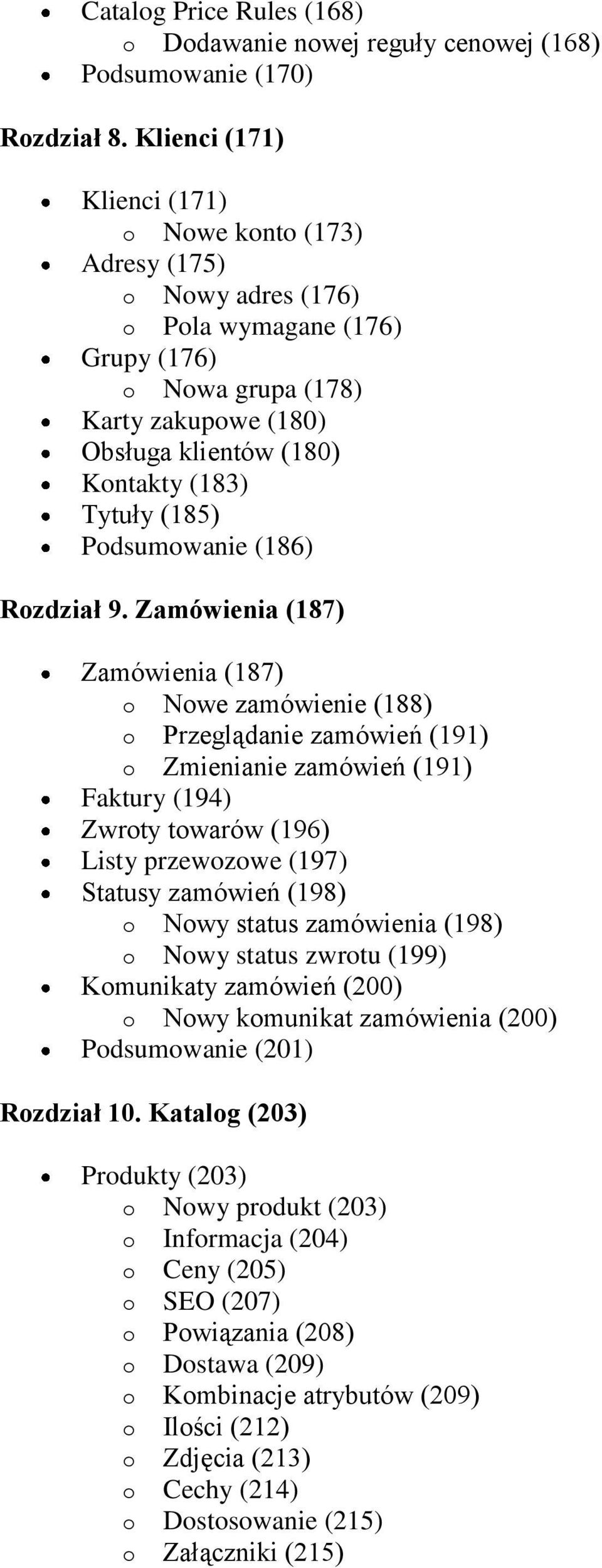 (185) Podsumowanie (186) Rozdział 9.