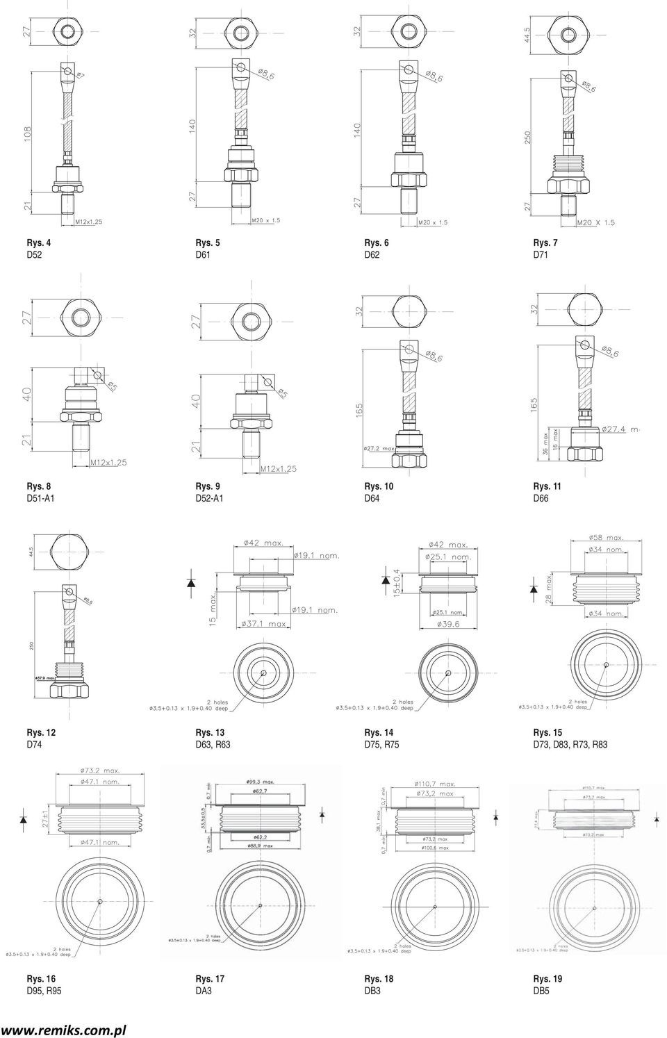 R63 14 D75, R75 15 D73, D83, R73,