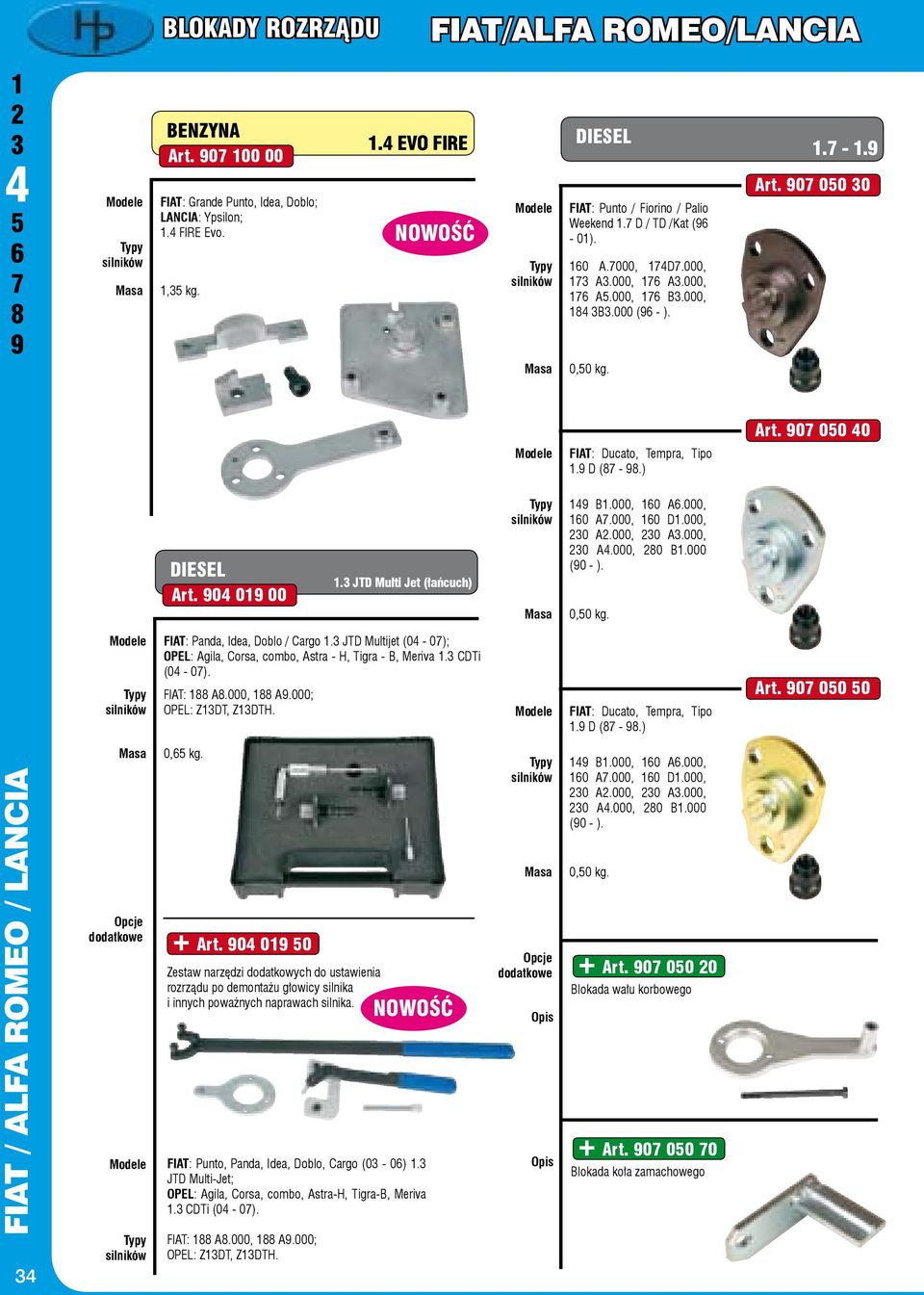 000 (0 - ). 0,0 kg. FIAT: Panda, Idea, Doblo / Cargo. JTD Multijet (0-0); OPEL: Agila, Corsa, combo, Astra - H, Tigra - B, Meriva. CDTi (0-0). FIAT: A.000, A.000; OPEL: ZDT, ZDTH.