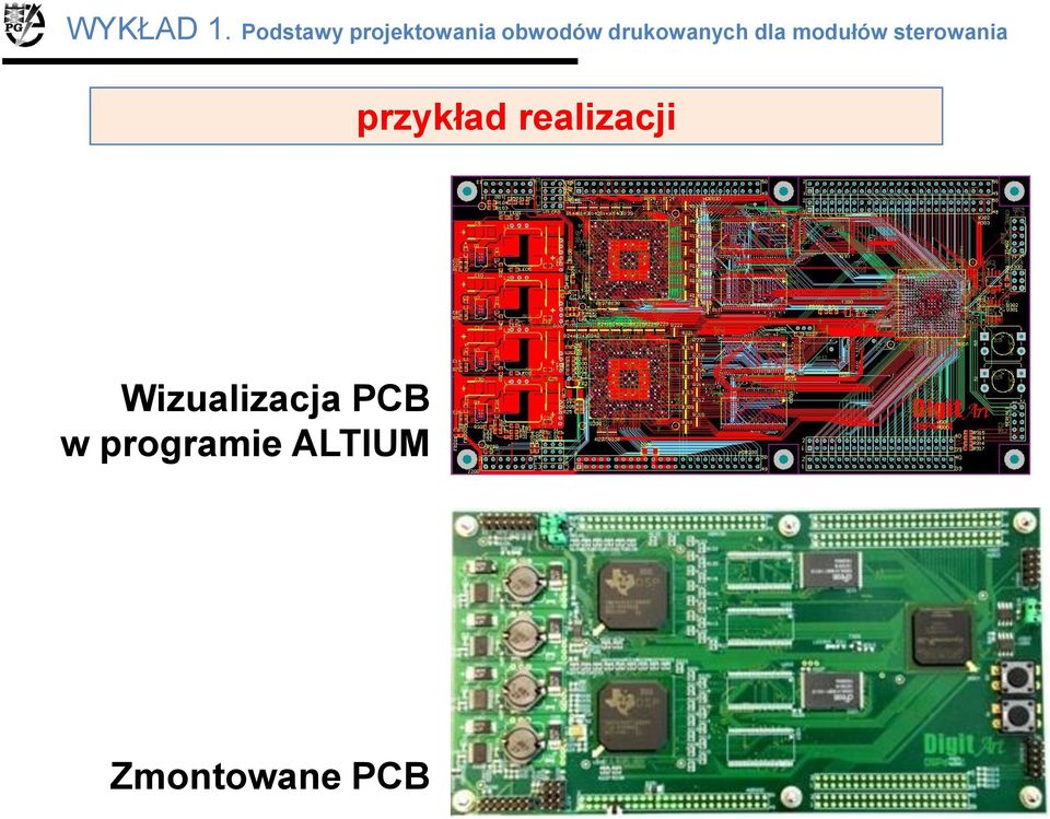 drukowanych dla modułów sterowania