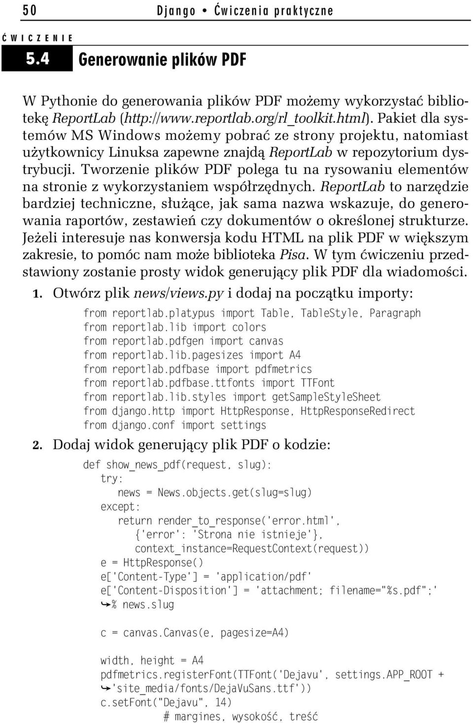 Tworzenie plików PDF polega tu na rysowaniu elementów na stronie z wykorzystaniem wspó rz dnych.