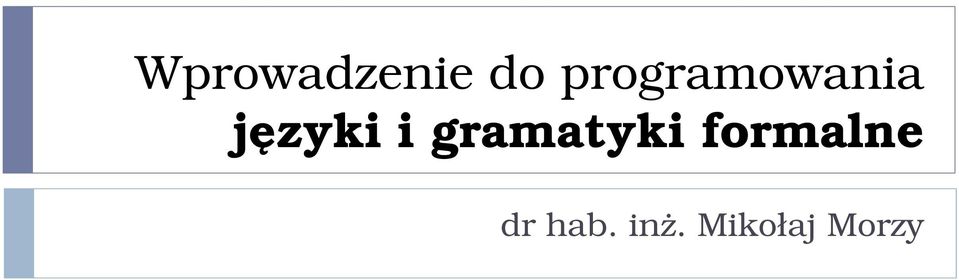 i gramatyki formalne