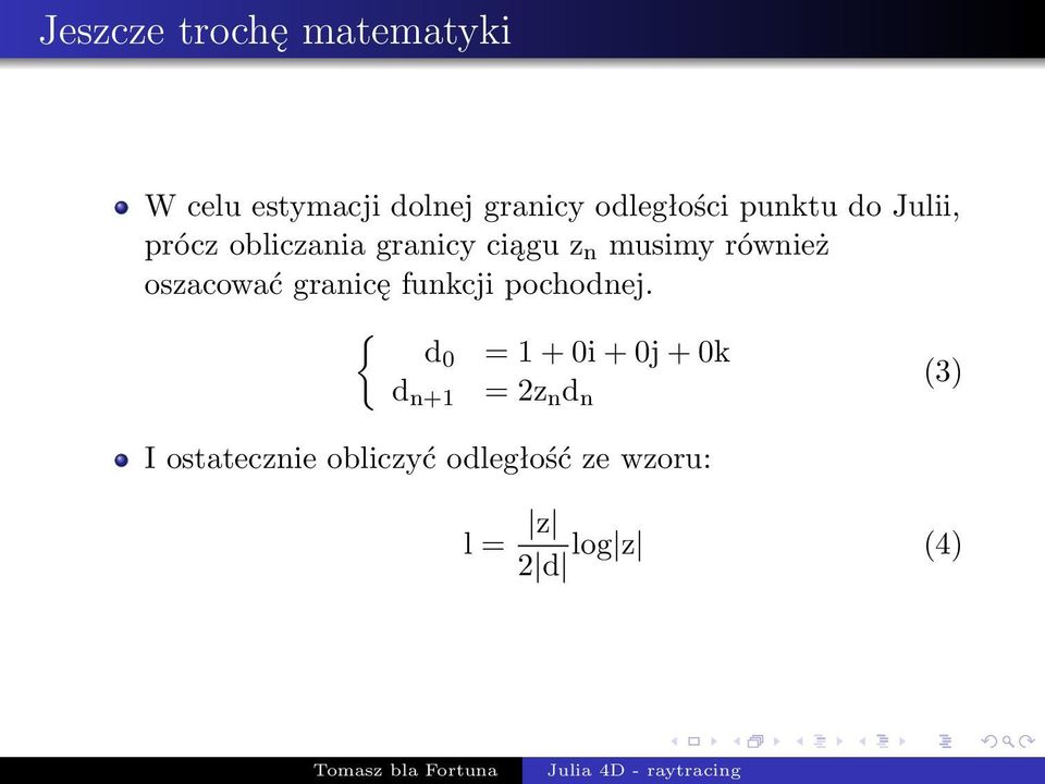 oszacować granicę funkcji pochodnej.