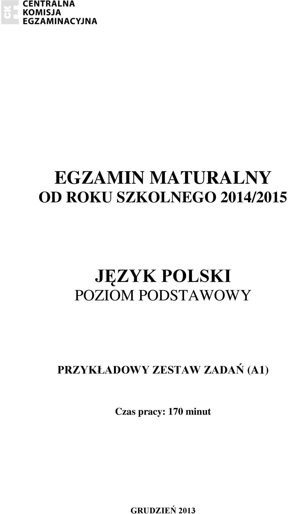 PODSTAWOWY PRZYKŁADOWY ZESTAW ZADAŃ