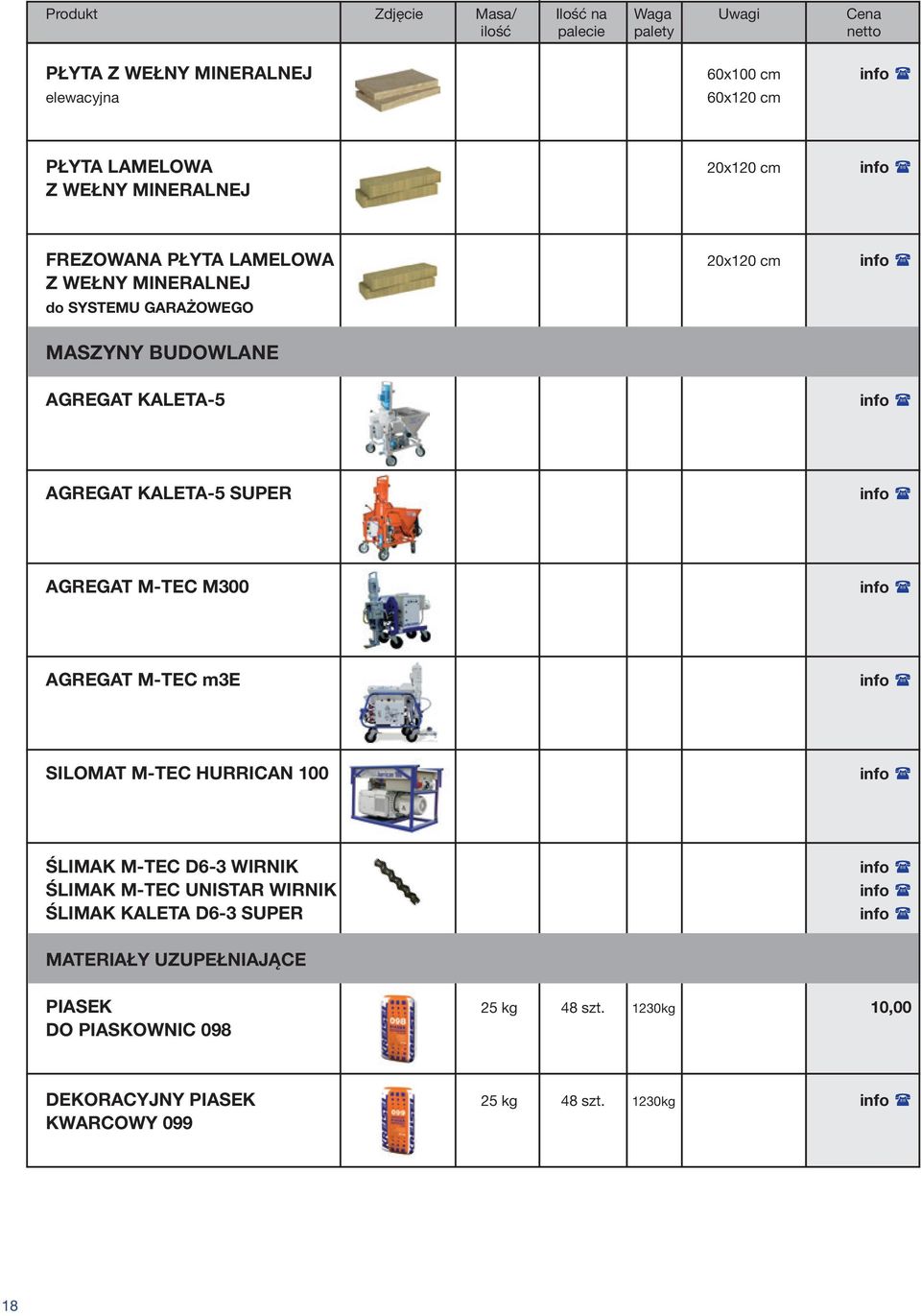 AGREGAT M-TEC m3e info SILOMAT M-TEC HURRICAN 100 info ŚLIMAK M-TEC D6-3 WIRNIK ŚLIMAK M-TEC UNISTAR WIRNIK ŚLIMAK KALETA D6-3 SUPER info