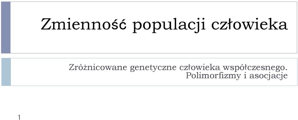 genetyczne człowieka