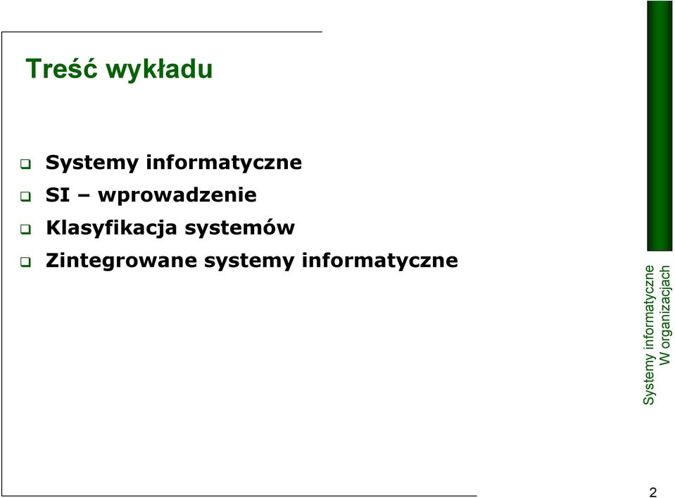 Klasyfikacja systemów