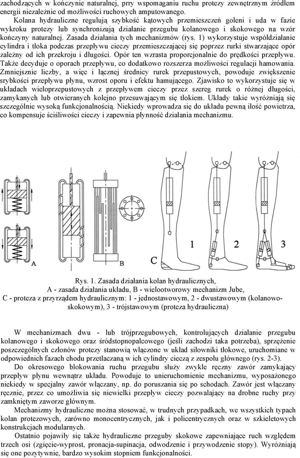 Zasada działania tych mechanizmów (rys.