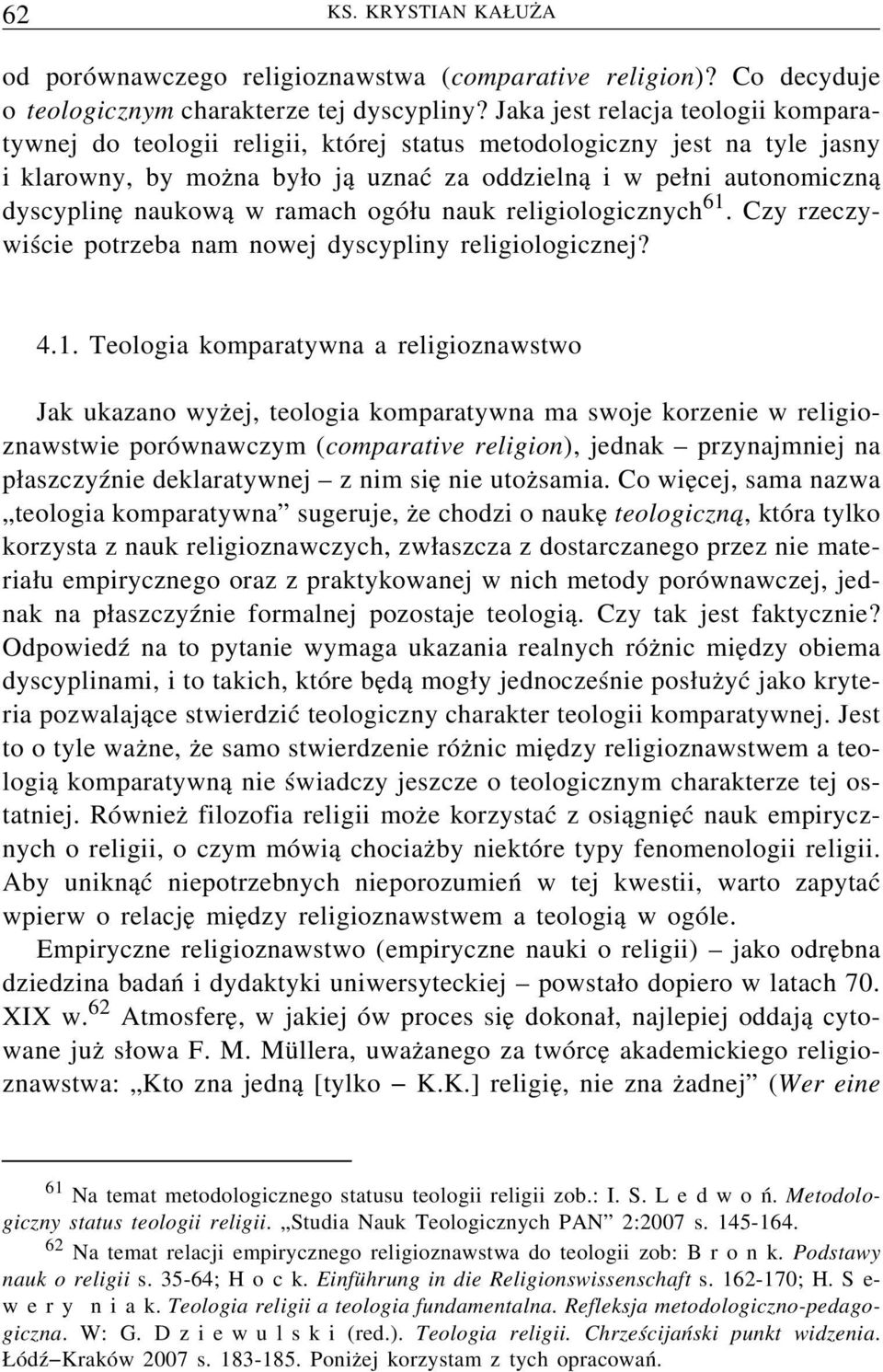 w ramach ogółu nauk religiologicznych 61.