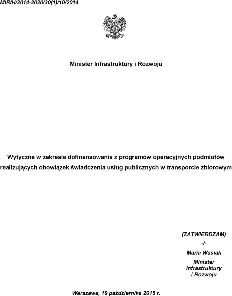 obowiązek świadczenia usług publicznych w transporcie zbiorowym (ZATWIERDZAM)