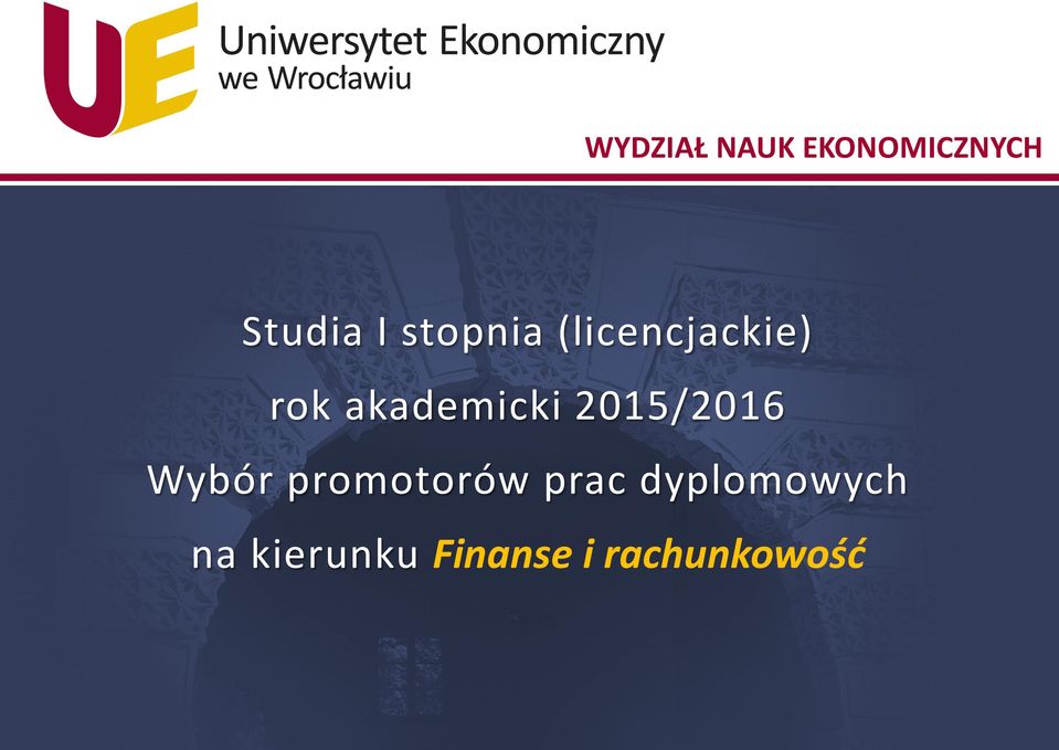 promotorów prac dyplomowych na