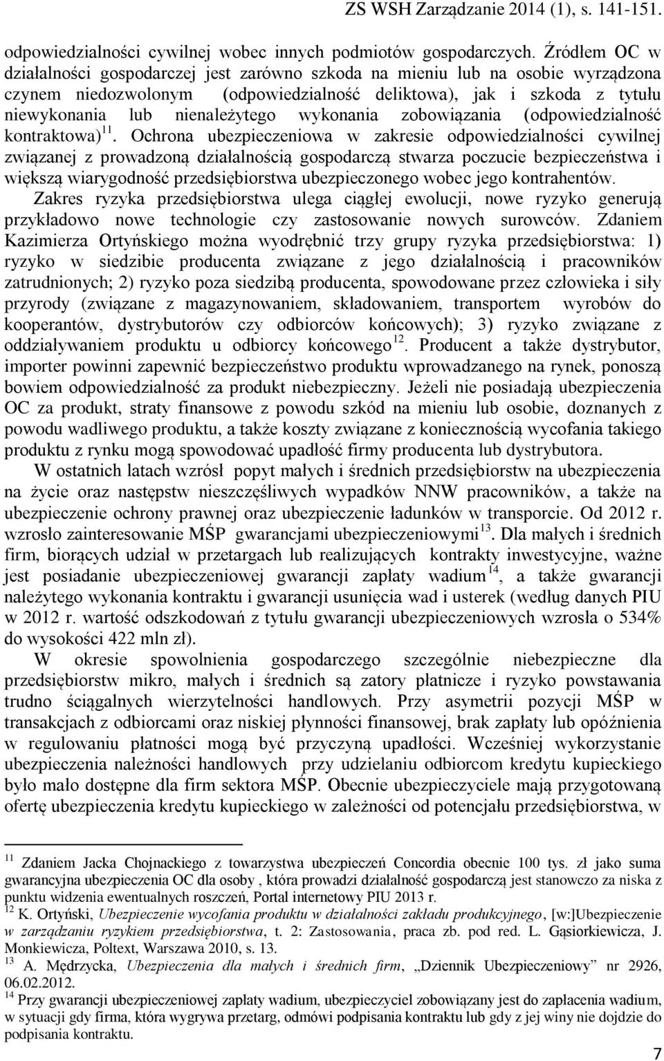 wykonania zobowiązania (odpowiedzialność kontraktowa) 11.