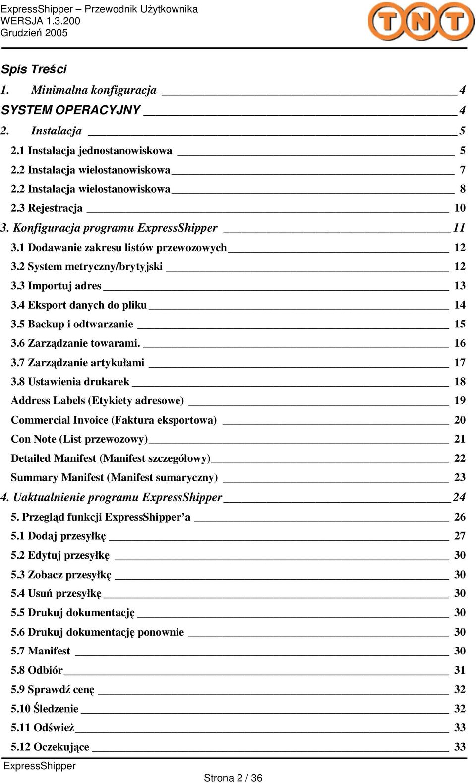 4 Eksport danych do pliku 14 3.5 Backup i odtwarzanie 15 3.6 Zarzdzanie towarami. 16 3.7 Zarzdzanie artykułami 17 3.