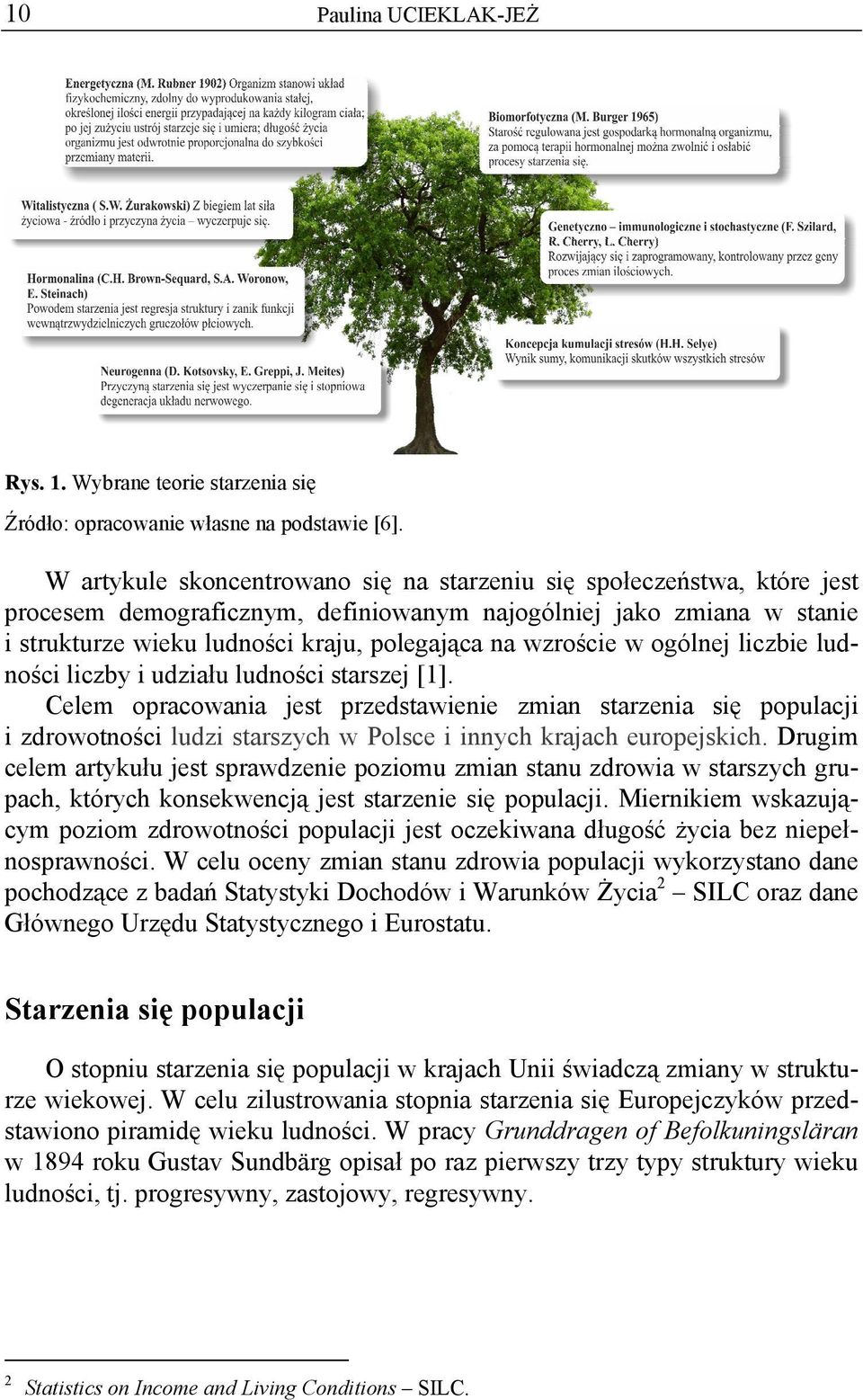 wzroście w ogólnej liczbie ludności liczby i udziału ludności starszej [1].