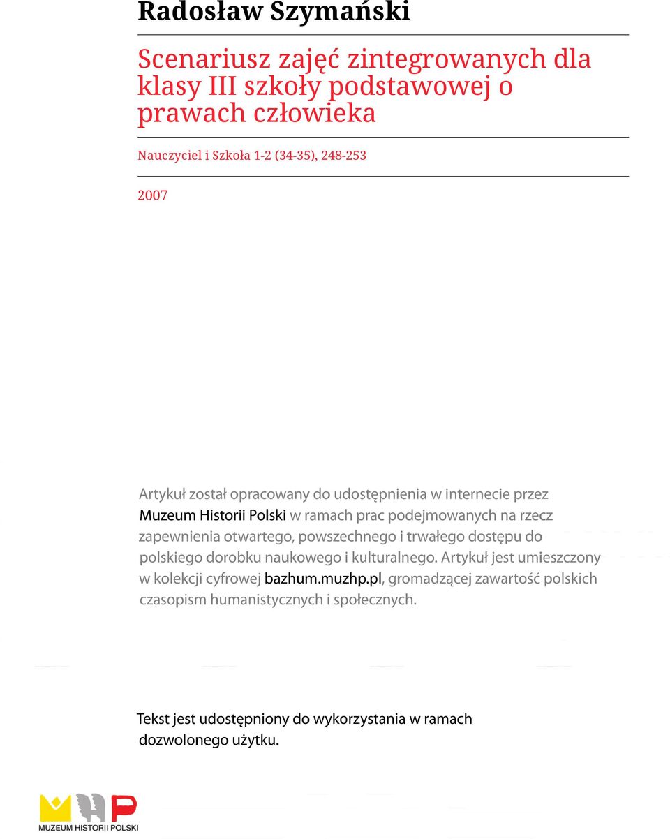 podstawowej o prawach człowieka