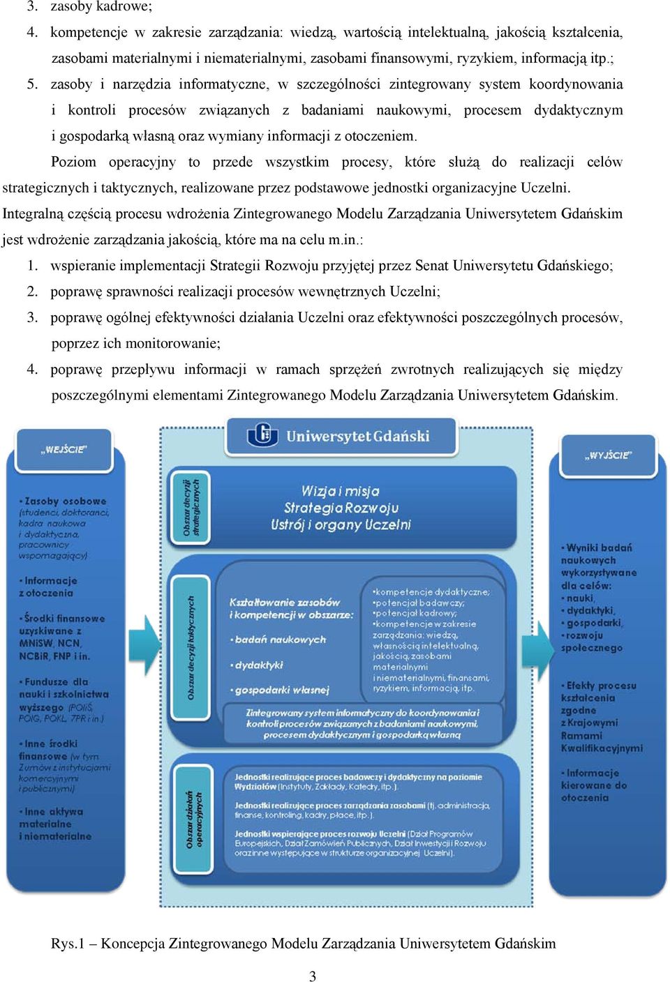 zasoby i narzędzia informatyczne, w szczególności zintegrowany system koordynowania i kontroli procesów związanych z badaniami naukowymi, procesem dydaktycznym i gospodarką własną oraz wymiany