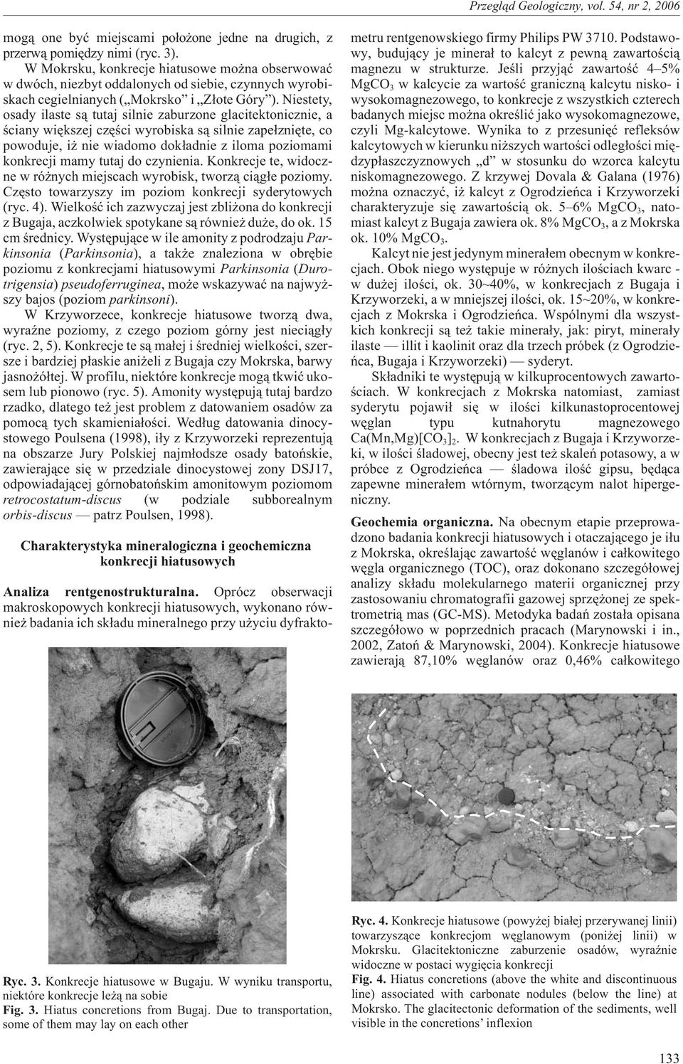 Niestety, osady ilaste s¹ tutaj silnie zaburzone glacitektonicznie, a œciany wiêkszej czêœci wyrobiska s¹ silnie zape³zniête, co powoduje, i nie wiadomo dok³adnie z iloma poziomami konkrecji mamy