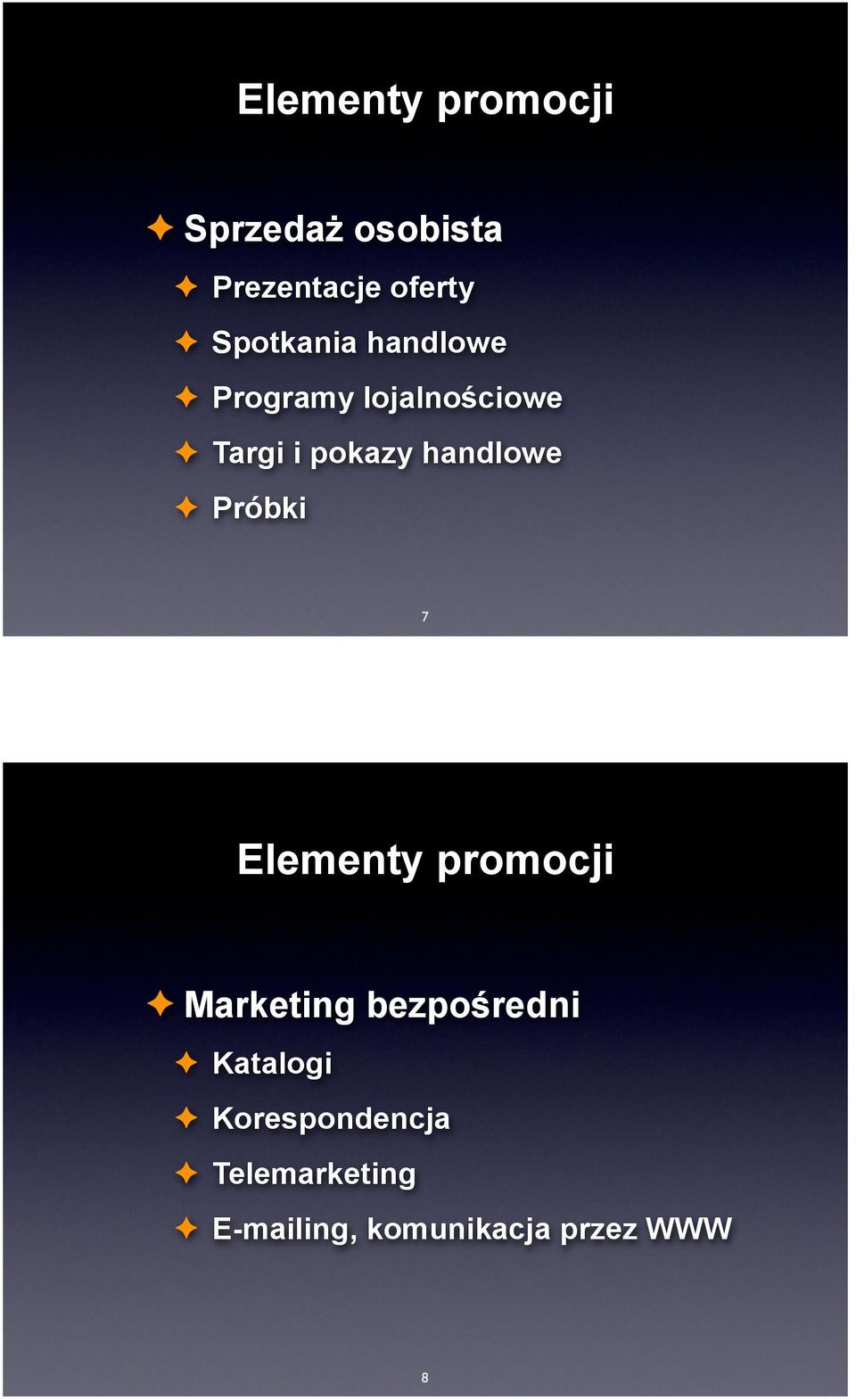 handlowe Próbki 7 Elementy promocji Marketing bezpośredni