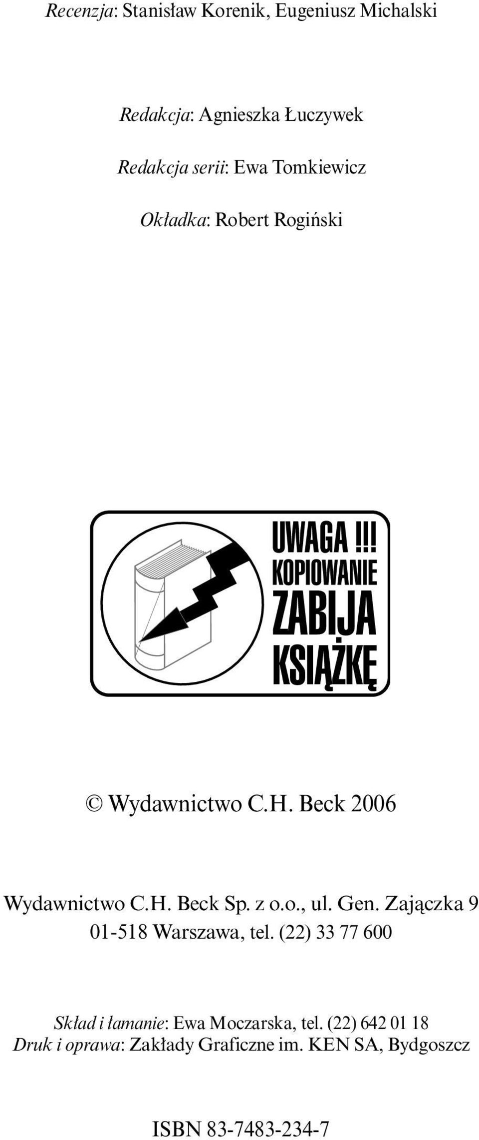 z o.o., ul. Gen. Zajàczka 9 01-518 Warszawa, tel.