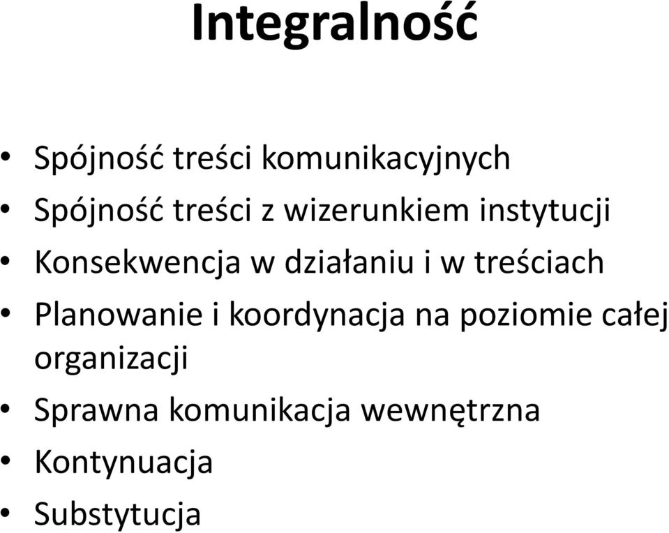 w treściach Planowanie i koordynacja na poziomie całej