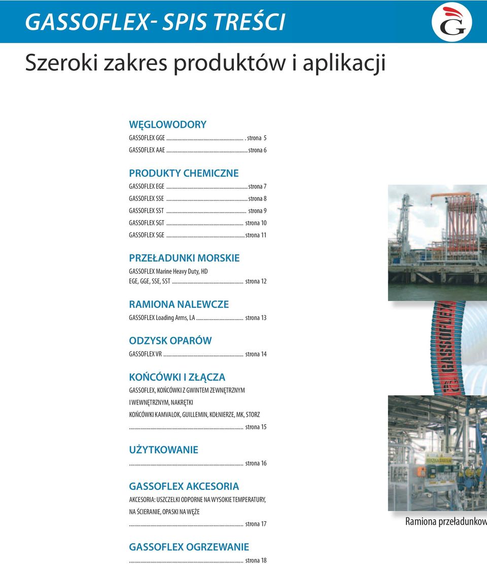 .. strona 12 RAMIONA NALEWCZE GASSOFLEX Loading Arms, LA... strona 13 ODZYSK OPARÓW GASSOFLEX VR.