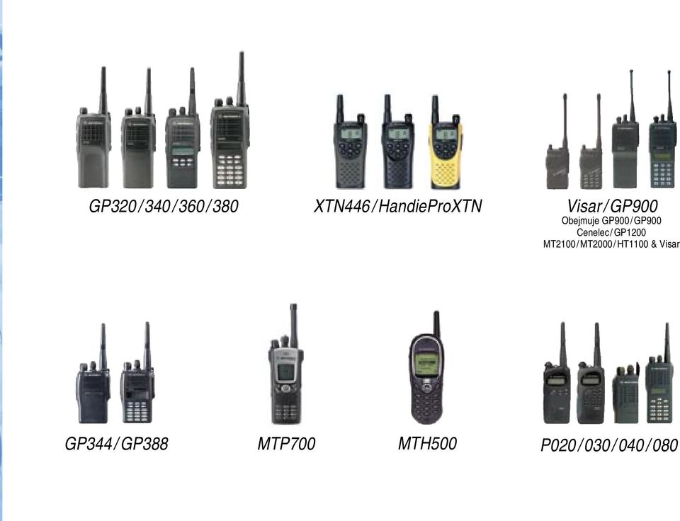 MT2100 / MT2000 / HT1100 & Visar GP344