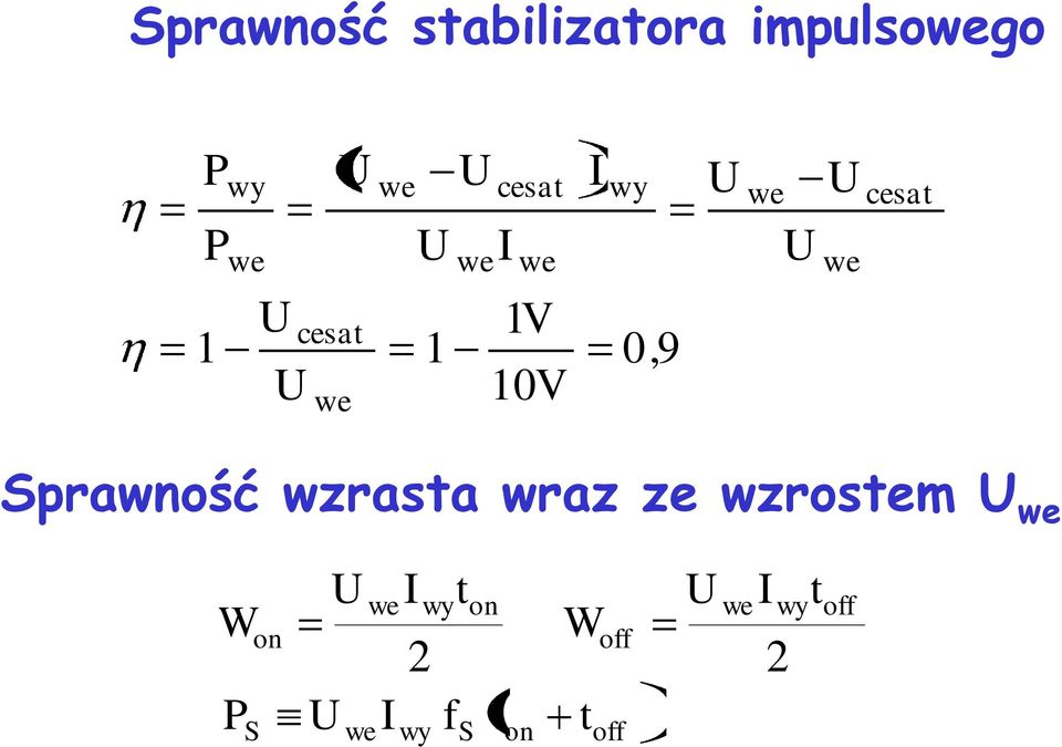 cesat Sprawność wzrasta wraz ze wzrostem we W P S on