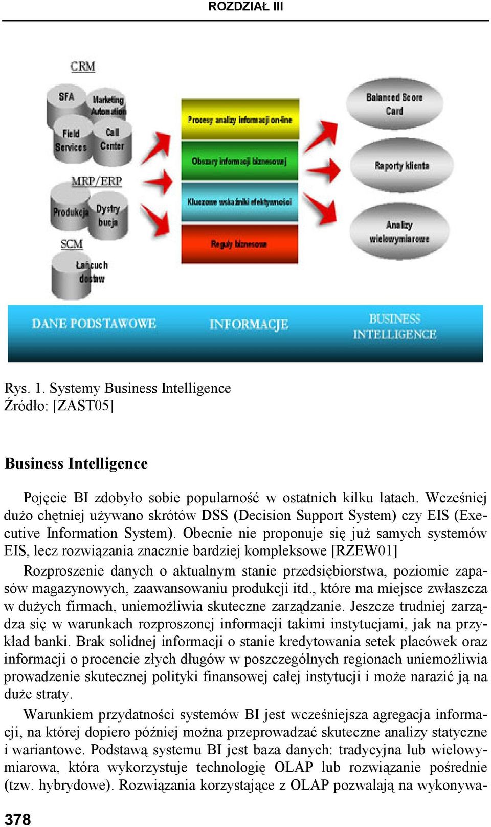 Obecnie nie proponuje się juŝ samych systemów EIS, lecz rozwiązania znacznie bardziej kompleksowe [RZEW01] Rozproszenie danych o aktualnym stanie przedsiębiorstwa, poziomie zapasów magazynowych,