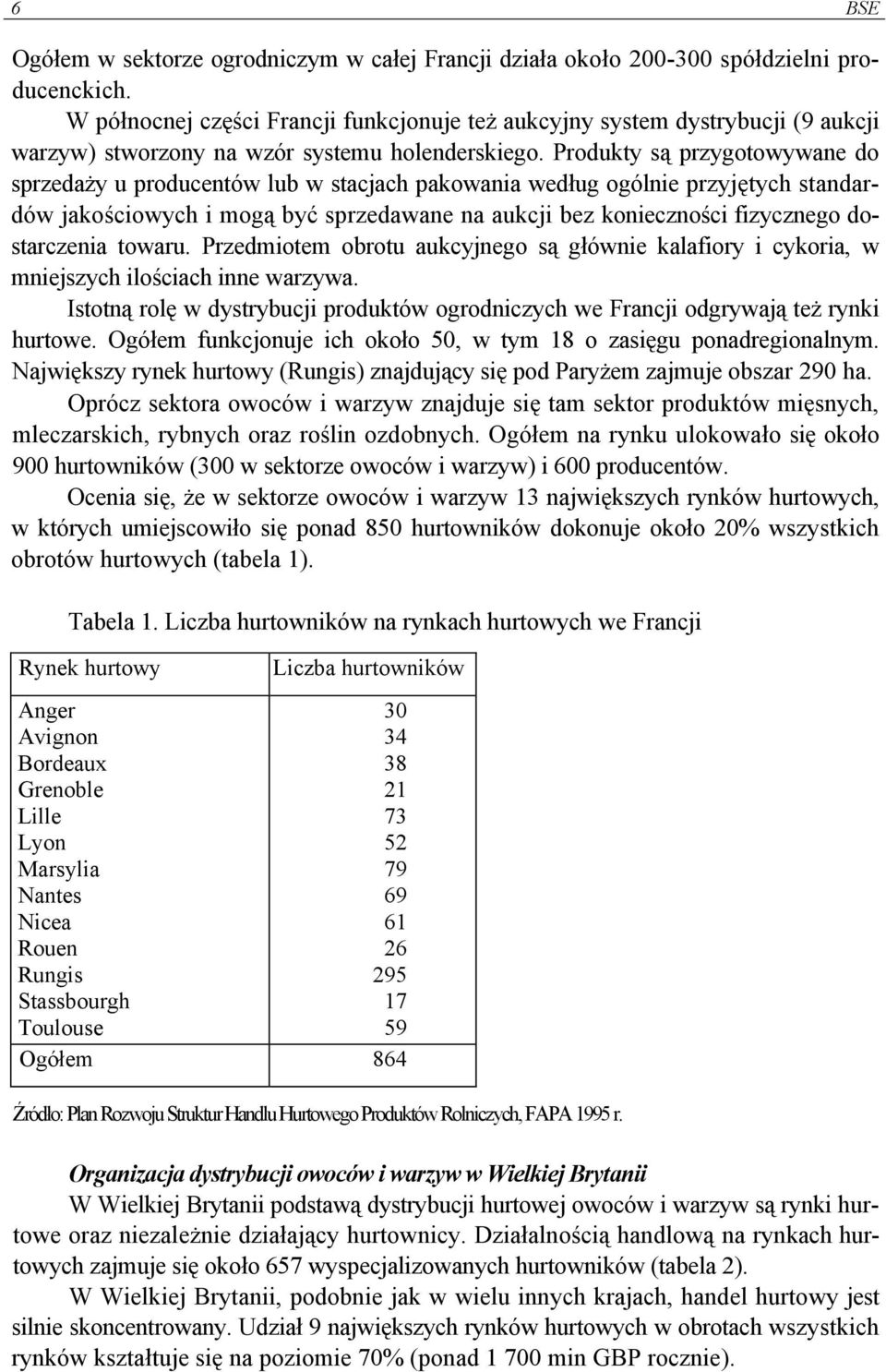 Produkty są przygotowywane do sprzedaży u producentów lub w stacjach pakowania według ogólnie przyjętych standardów jakościowych i mogą być sprzedawane na aukcji bez konieczności fizycznego