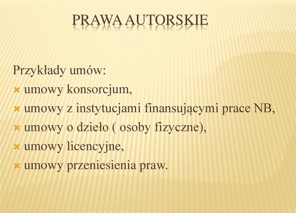 finansującymi prace NB, umowy o dzieło (