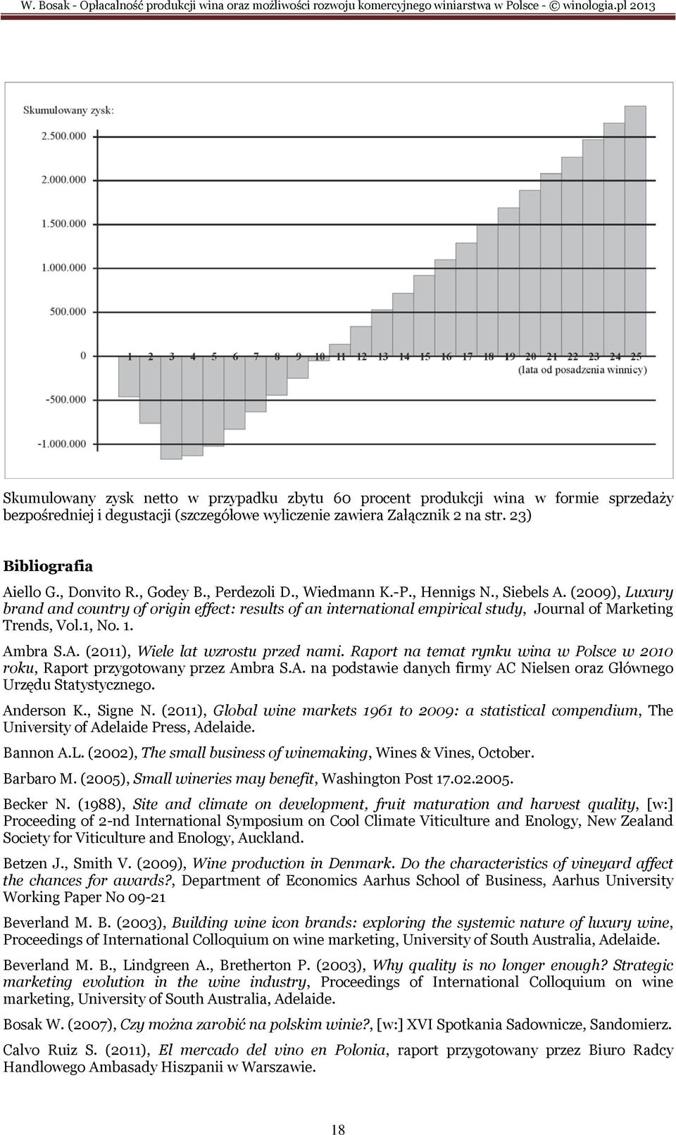 (2009), Luxury brand and country of origin effect: results of an international empirical study, Journal of Marketing Trends, Vol.1, No. 1. Ambra S.A. (2011), Wiele lat wzrostu przed nami.