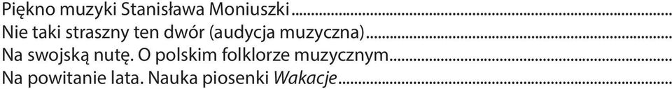 muzyczna)... Na swojską nutę.