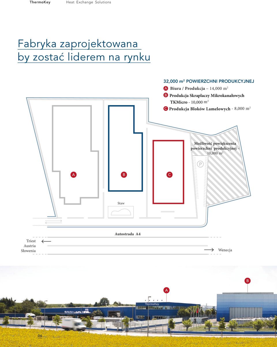 Mikrokanałowych TKMicro - 10,000 m 2 Produkcja Bloków Lamelowych - 8,000 m 2 Możliwość