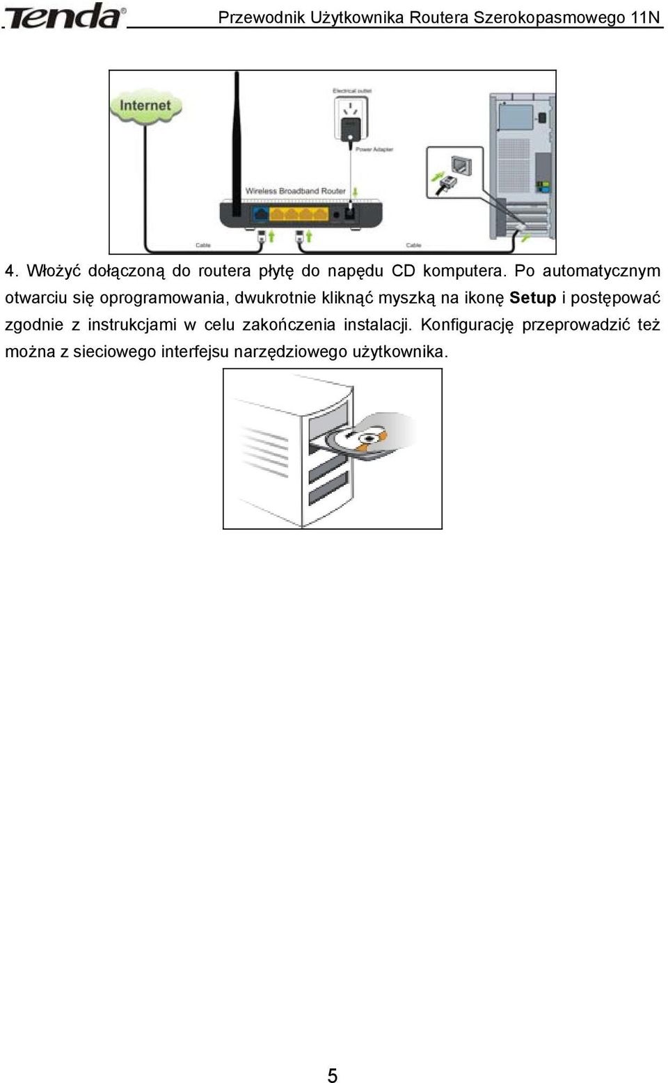 ikonę Setup i postępować zgodnie z instrukcjami w celu zakończenia