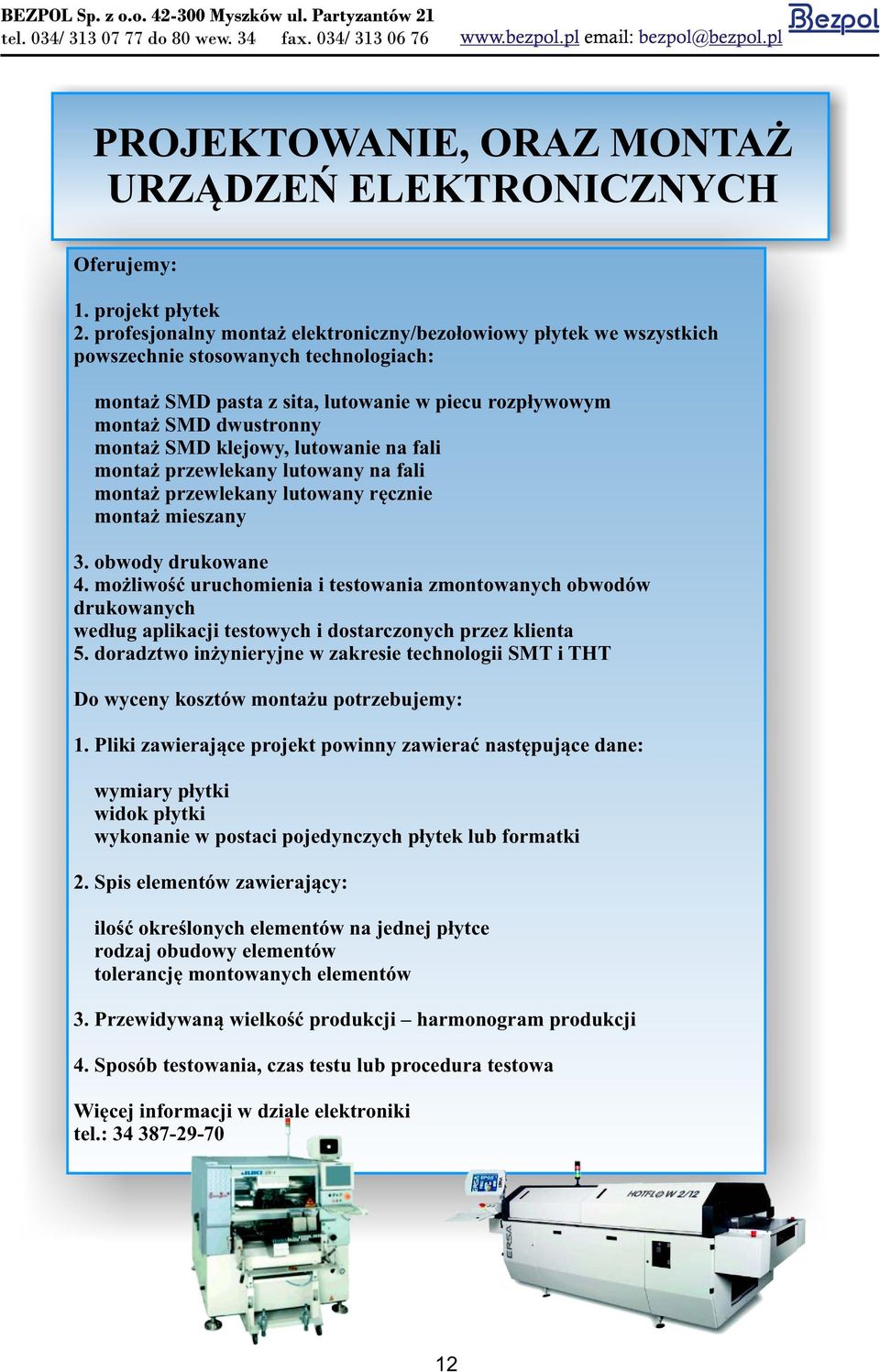 lutowanie na fali monta przewlekany lutowany na fali monta przewlekany lutowany rêcznie monta mieszany 3. obwody drukowane 4.