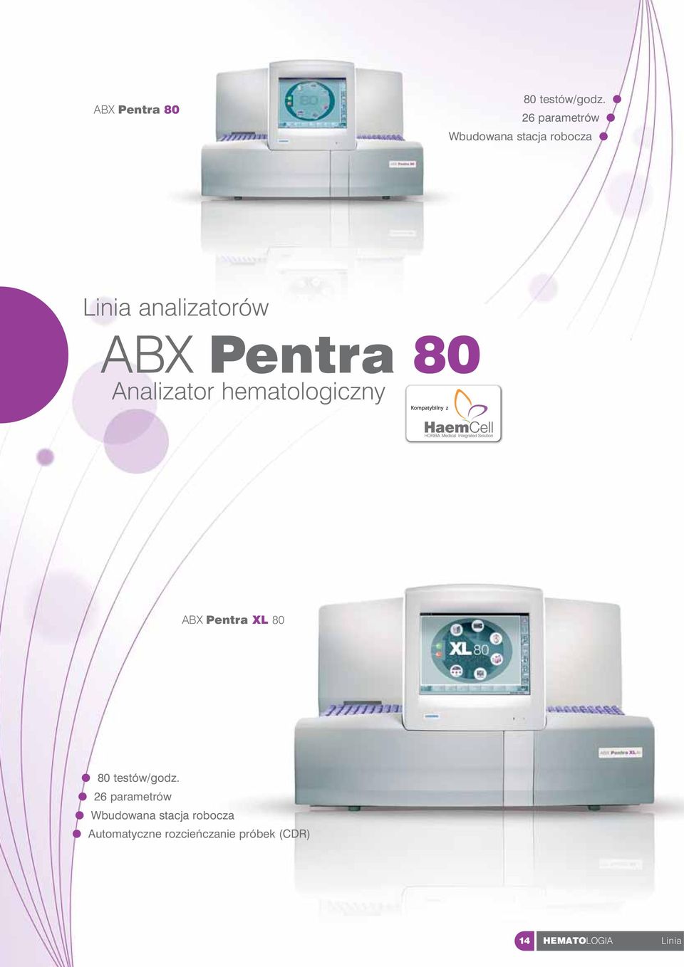 Pentra 80 Analizator hematologiczny ABX Pentra XL 80 80