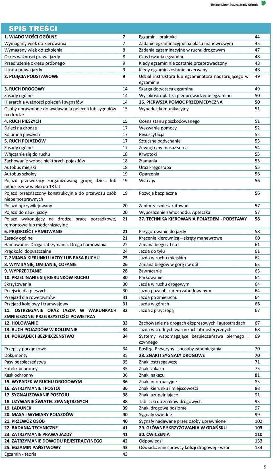 ważności prawa jazdy 8 Czas trwania egzaminu 48 Przedłużenie okresu próbnego 9 Kiedy egzamin nie zostanie przeprowadzony 48 Utrata prawa jazdy 9 Kiedy egzamin zostanie przerwany 48 2.