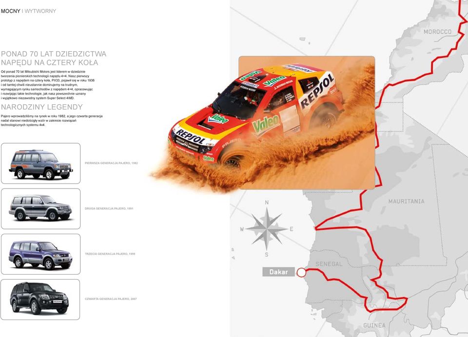 rozwijając takie technologie, jak nasz powszechnie uznany i wyjątkowo niezawodny system Super Select 4WD.