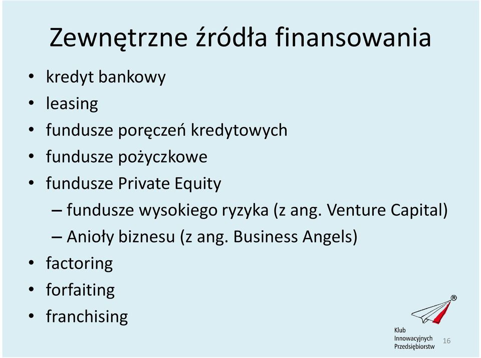 Equity fundusze wysokiego ryzyka (z ang.