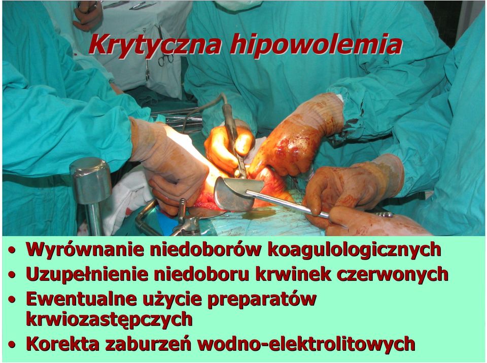 krwinek czerwonych Ewentualne użycie