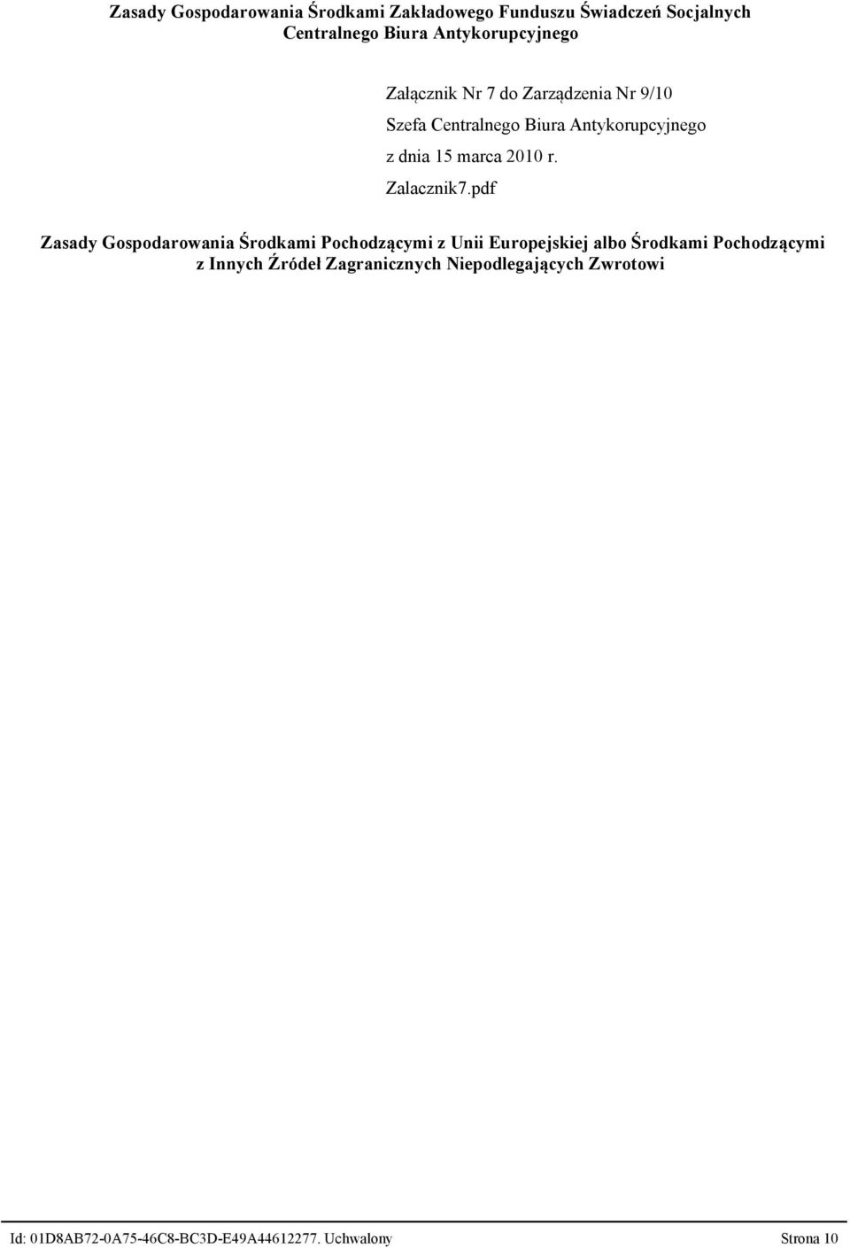 pdf Zasady Gospodarowania Środkami Pochodzącymi z Unii Europejskiej albo Środkami