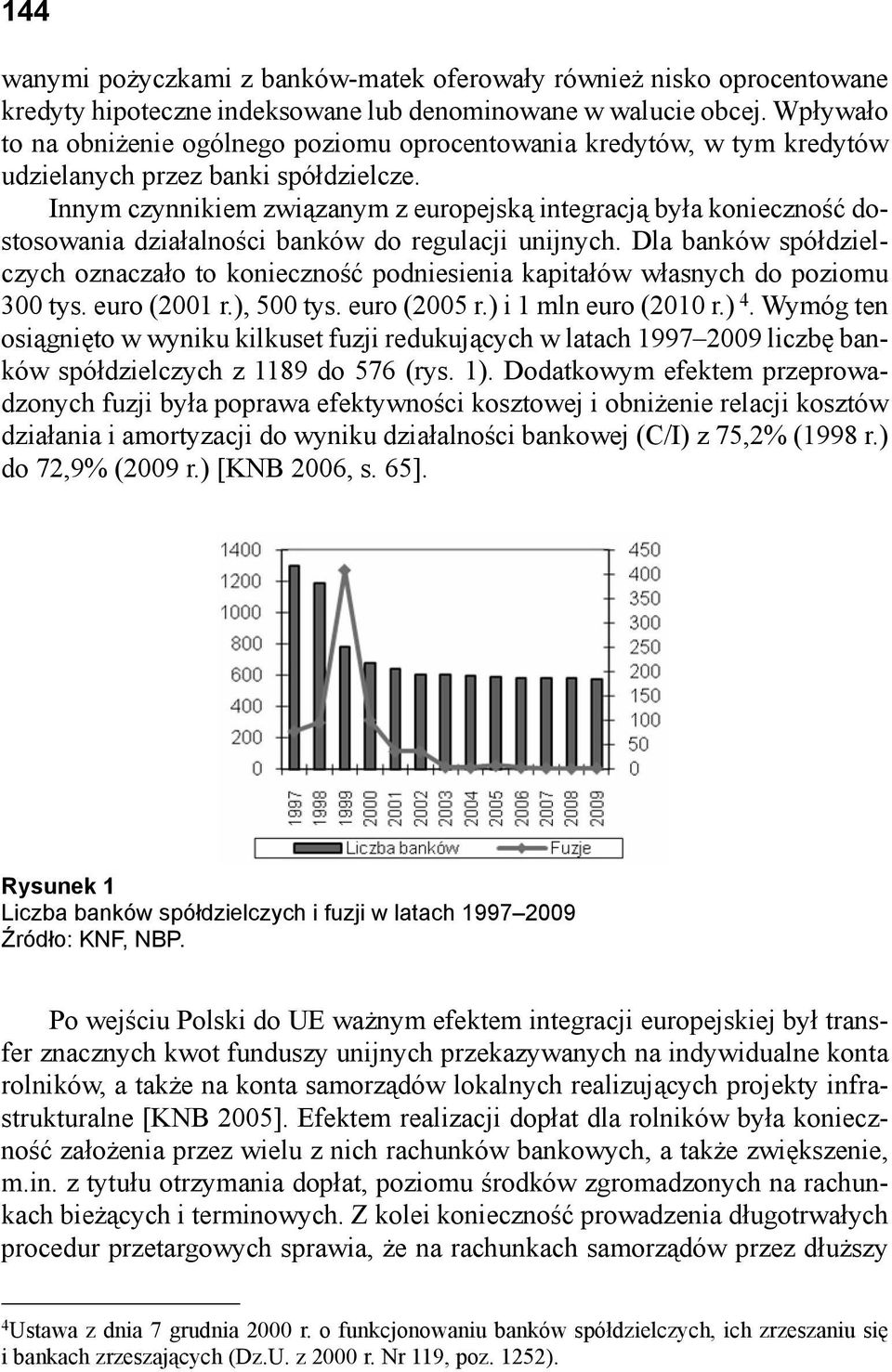 Innym czynnikiem związanym z europejską integracją była konieczność dostosowania działalności banków do regulacji unijnych.