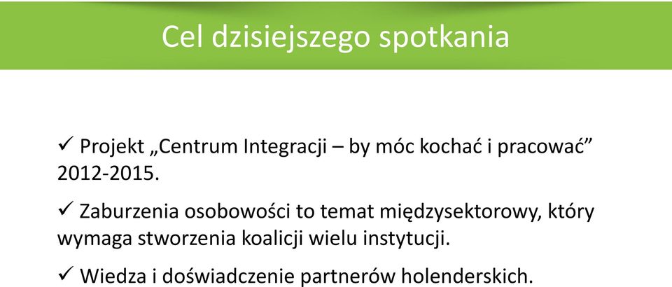 Zaburzenia osobowości to temat międzysektorowy, który