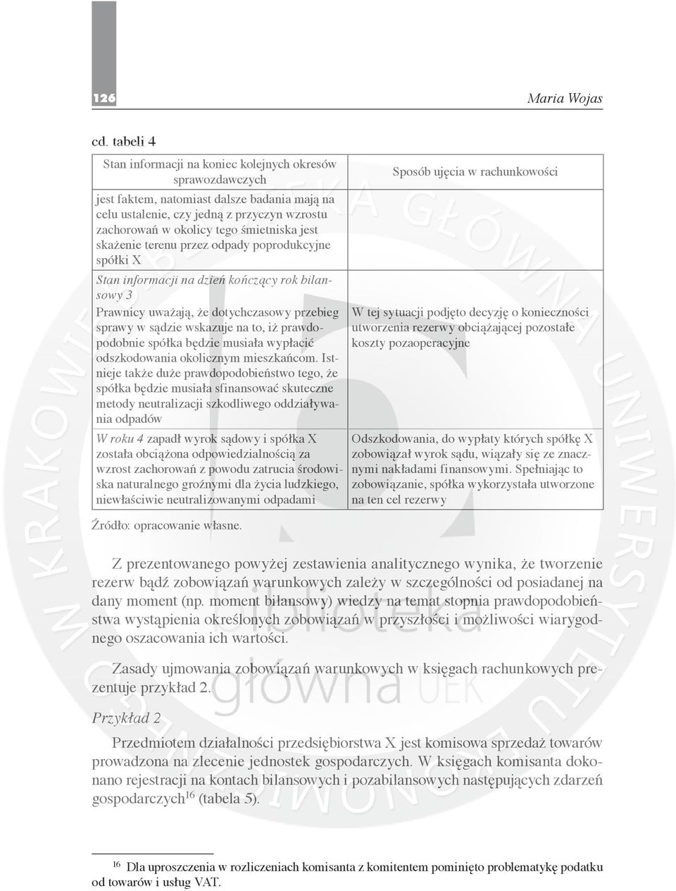 jest skażenie terenu przez odpady poprodukcyjne spółki X Stan informacji na dzień kończący rok bilansowy 3 Prawnicy uważają, że dotychczasowy przebieg sprawy w sądzie wskazuje na to, iż