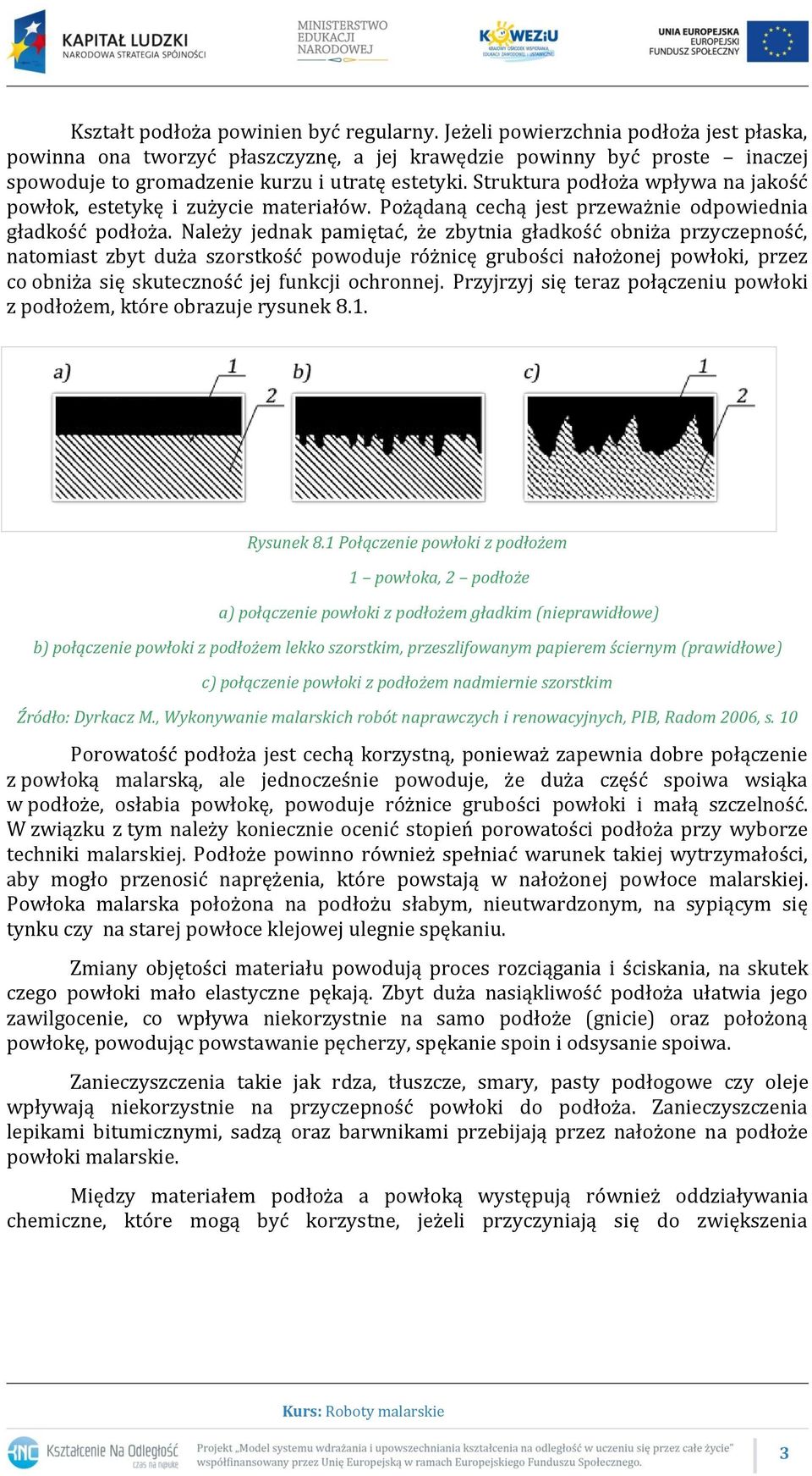 Struktura podłoża wpływa na jakość powłok, estetykę i zużycie materiałów. Pożądaną cechą jest przeważnie odpowiednia gładkość podłoża.