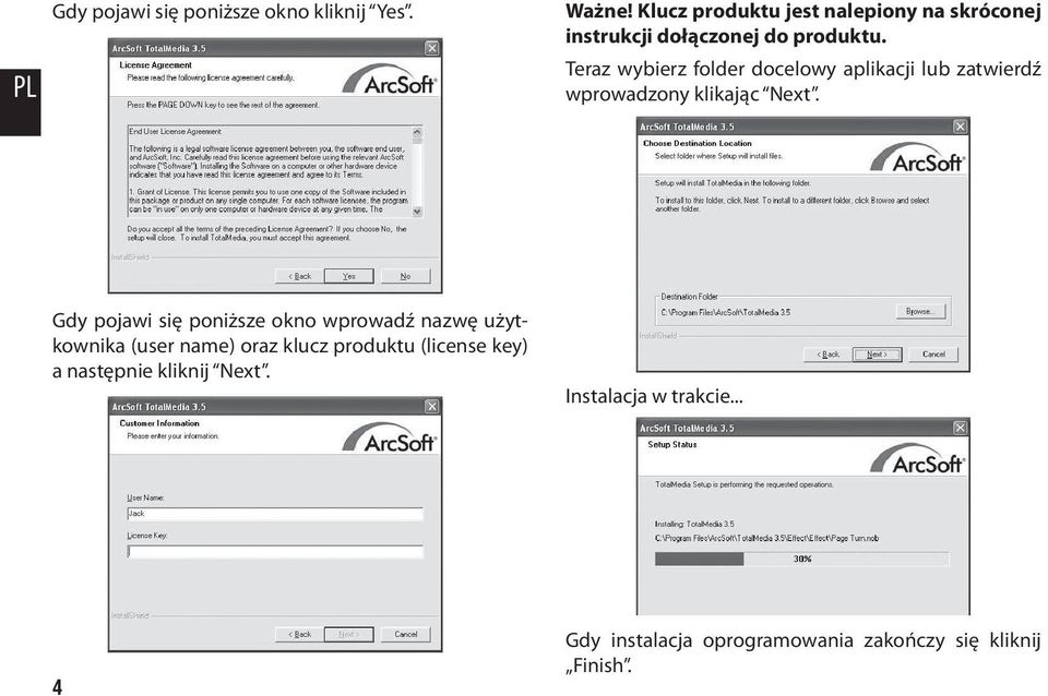 Teraz wybierz folder docelowy aplikacji lub zatwierdź wprowadzony klikając Next.