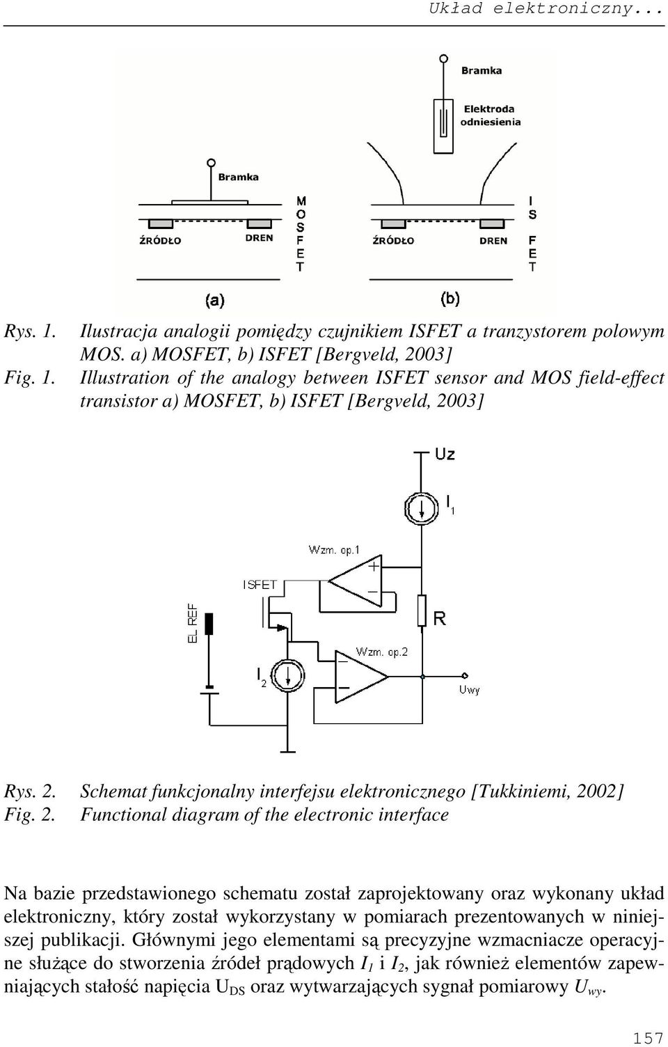 2. Functional diagram of the electronic interface Na bazie przedstawionego schematu został zaprojektowany oraz wykonany układ elektroniczny, który został wykorzystany w pomiarach prezentowanych w